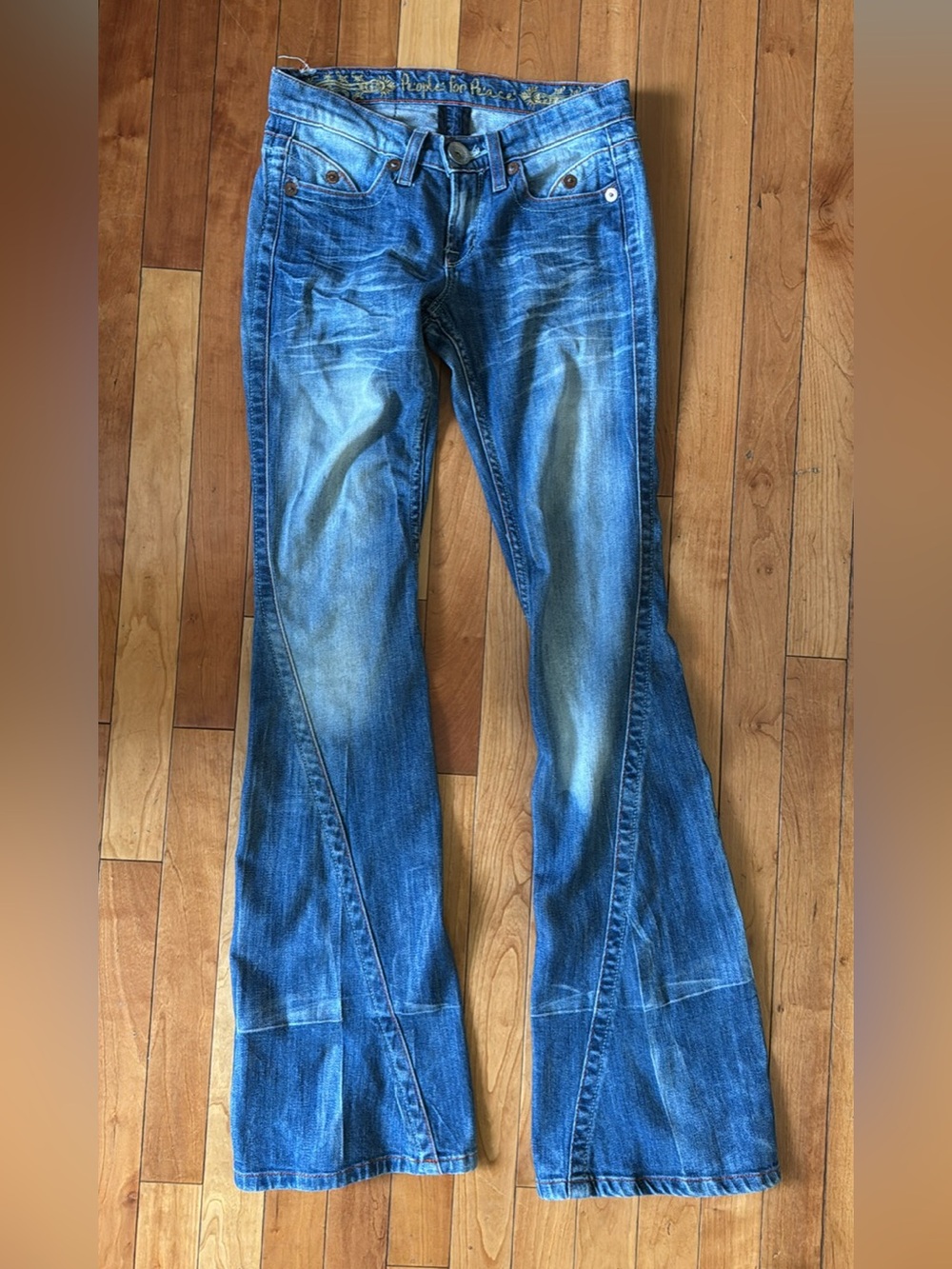 Vintage Y2K People For Peace Low Rise Flare’s